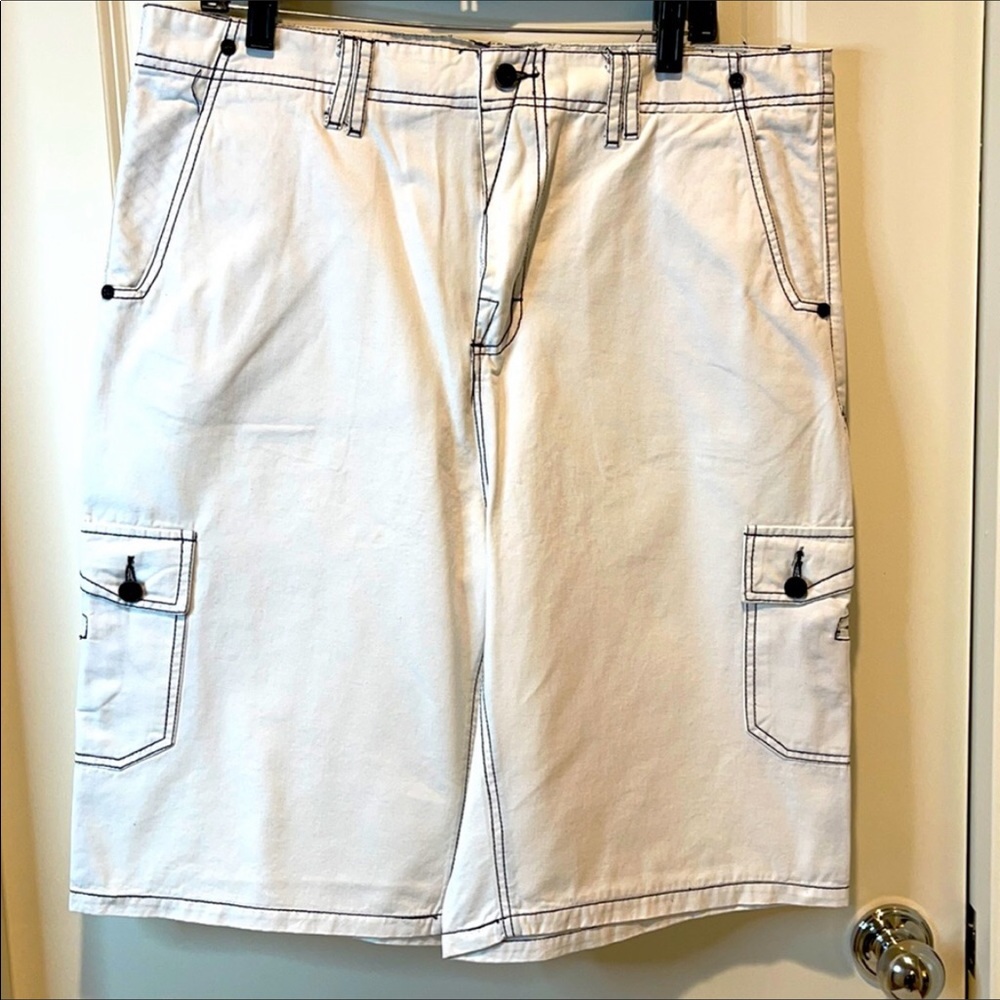 Orisue Cargo Relaxed Fit Jean Shorts